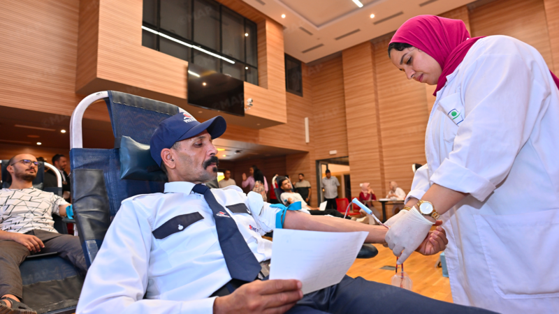 مبادرة تضامنية للتبرع بالدم في رحاب جامعة القاضي عياض بمراكش